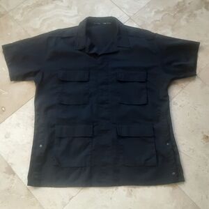 Open Or Concealed Side Carry Safari Style BDU Shirt By Blauer, 4 Front Pockets